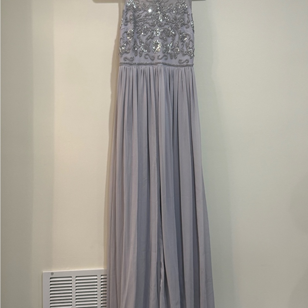 Alfred Angelo Silver Beaded Dress